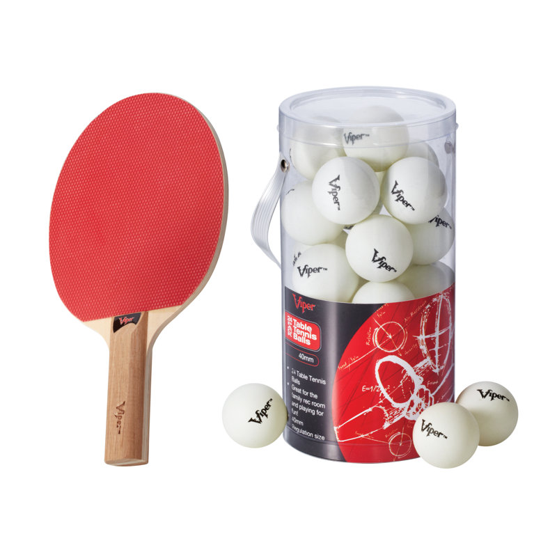 Viper Table Tennis Racket With 24 Table Tennis Balls Wayfair